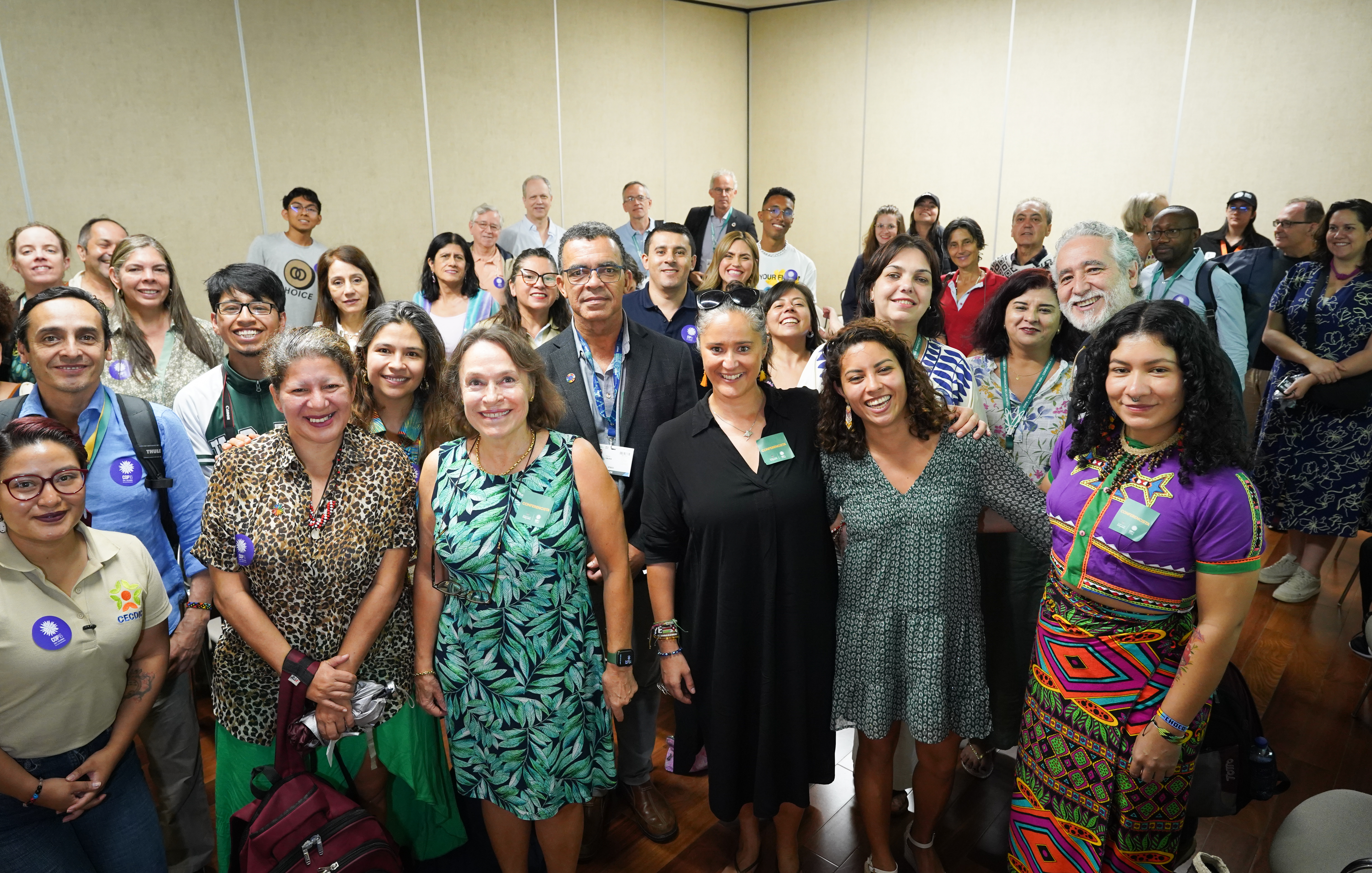 Personas reunidas en la COP