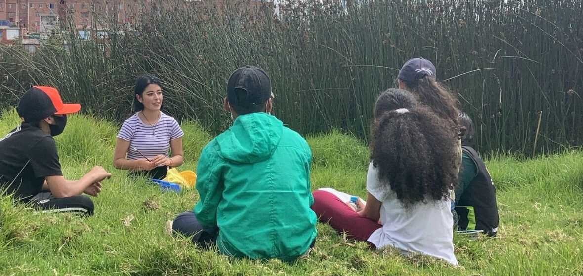 Talleres de cuentería con Jóvenes en Soacha organizado por Ana María 