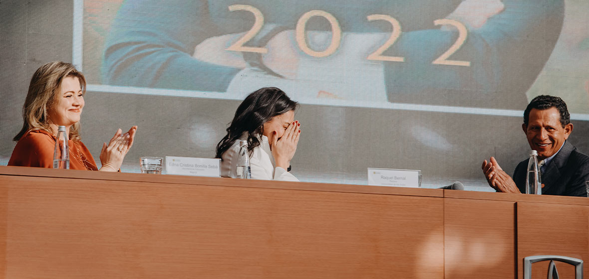 Posesión de Raquel Bernal como rectora de la Universidad de los Andes