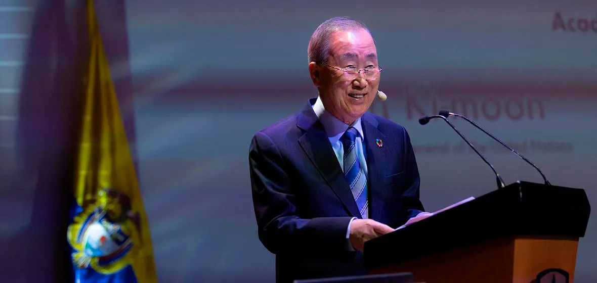 Ban Ki-moon en la Universidad de los Andes"