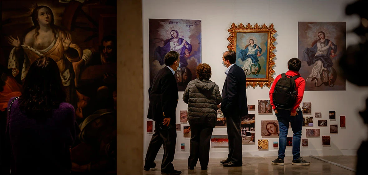 Foto de la inauguración de a nueva sala de exposiciones en el Centro Cívico Universitario