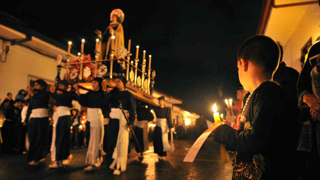 Imagen de la Semana Santa celebrada en Popayán.