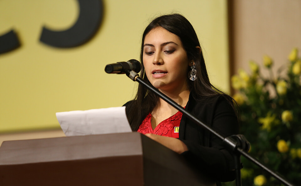 Foto graduanda Ángela Castañeda
