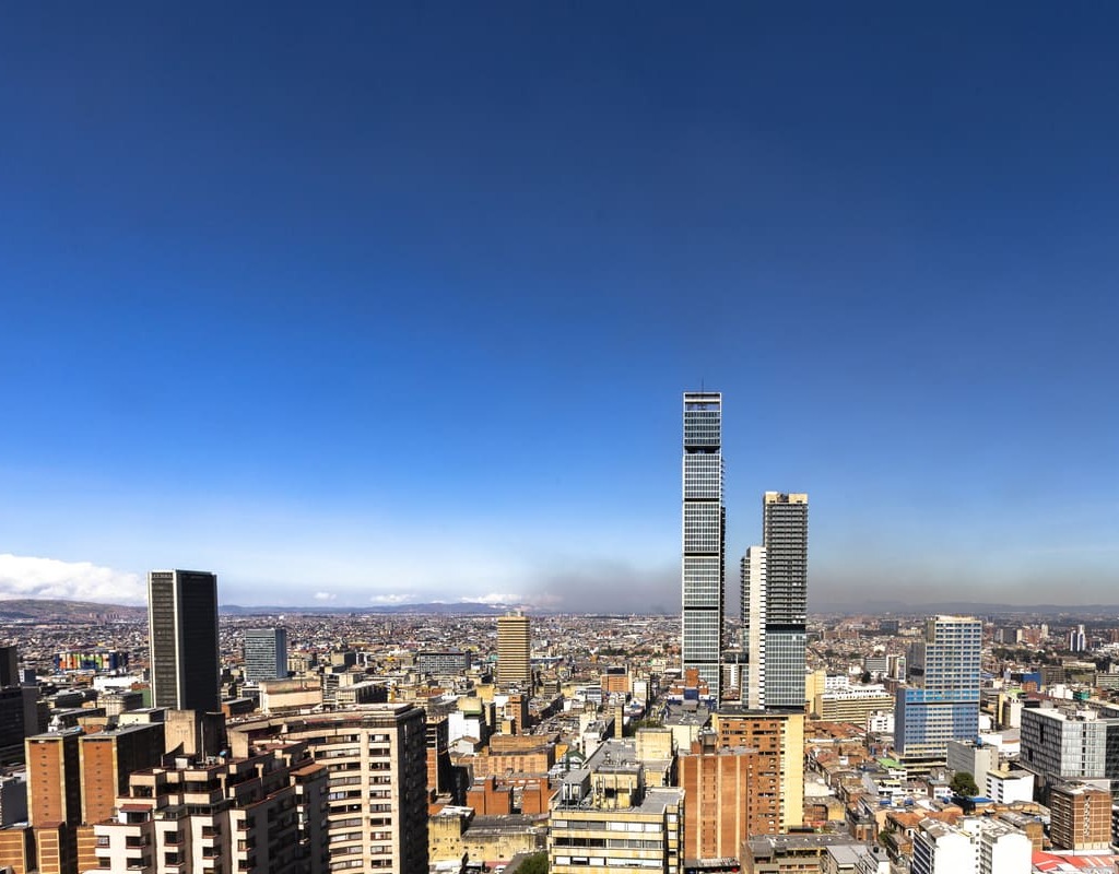 Foto panorámica de Bogotá