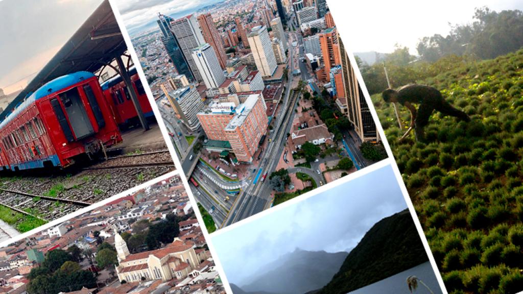 Collage de fotos de Bogotá - región.
