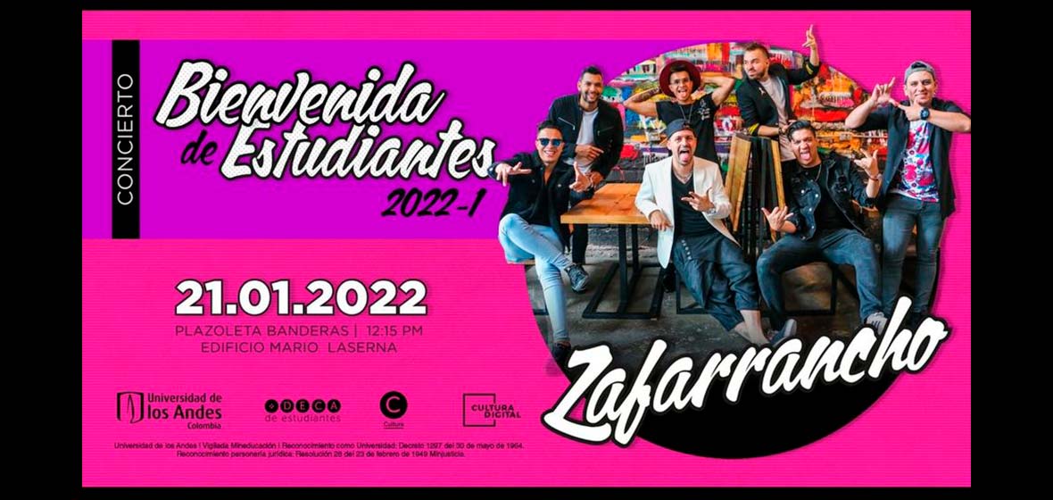 Invitación al concierto del grupo Zafarrancho