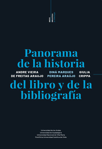 Cubierta del libro Panorama de la historia del libro y de la bibliografía   