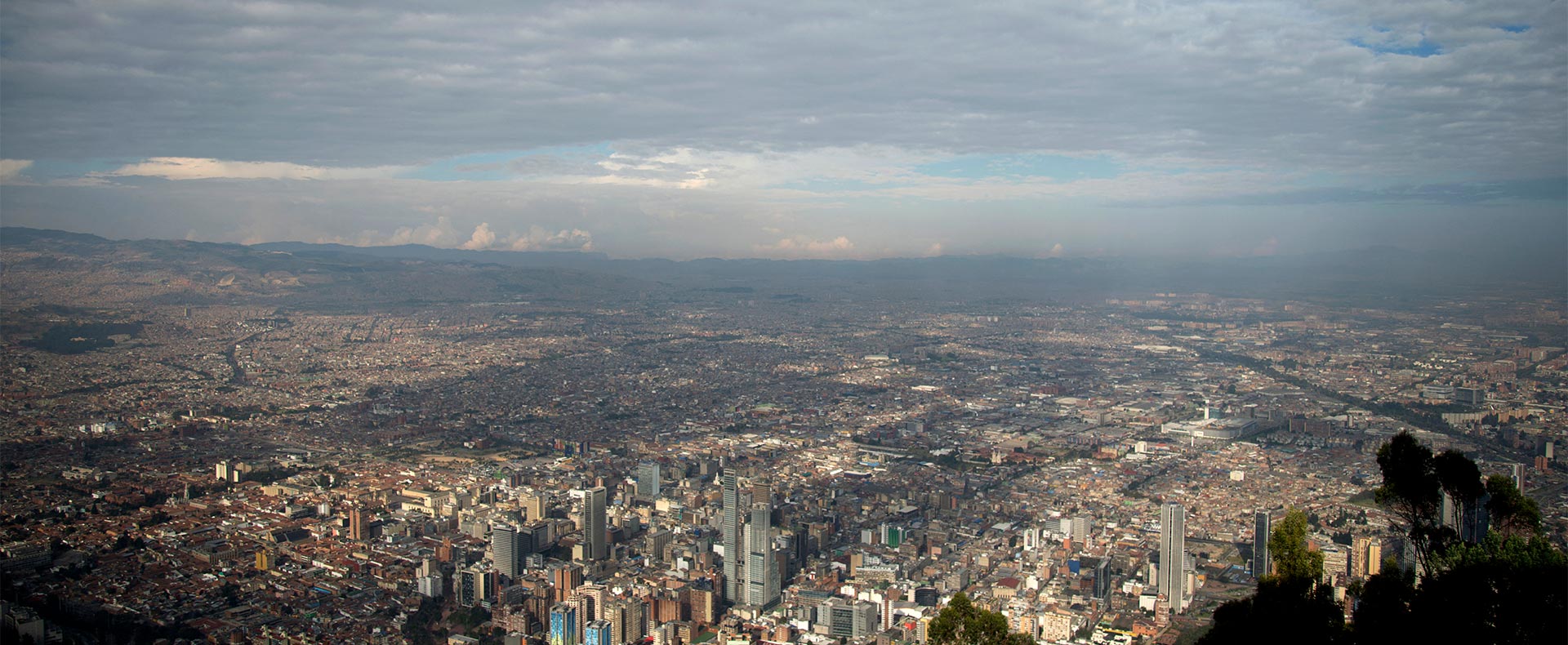 Foto de la contaminación de Bogotá