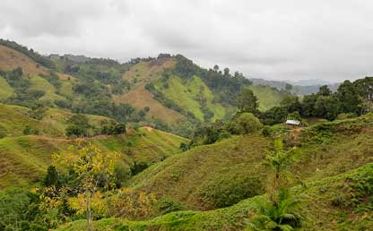 Foto de un paisaje en Colombia.