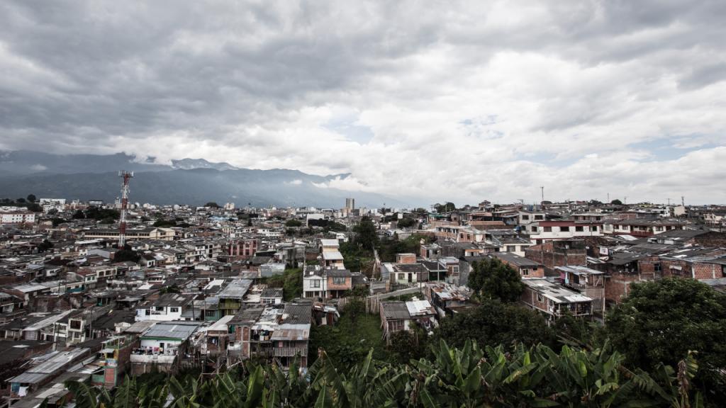 Panorámica zona rural en Colombia