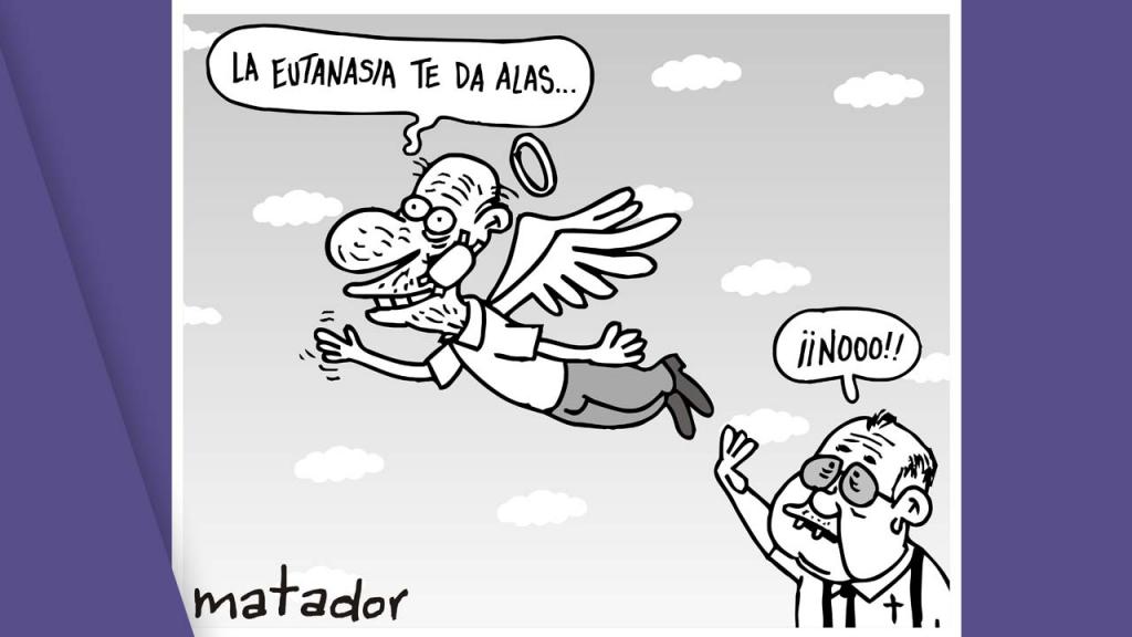 Eutanasia en Colombia, caricatura matador 