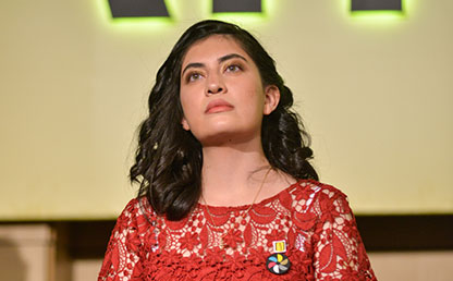 Ana María Cárdenas Gasca recibió la distinción ´Summa cum Laude´ en la ceremonia de grados de pregrado 2018-1.