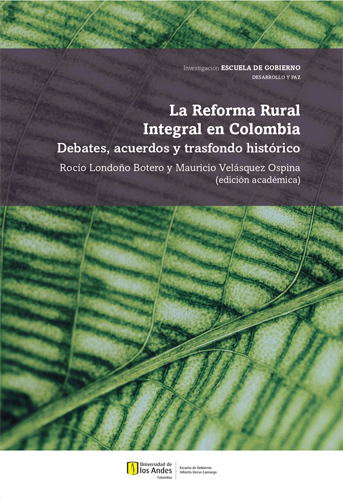Cubierta del libro La Reforma Rural Integral en Colombia