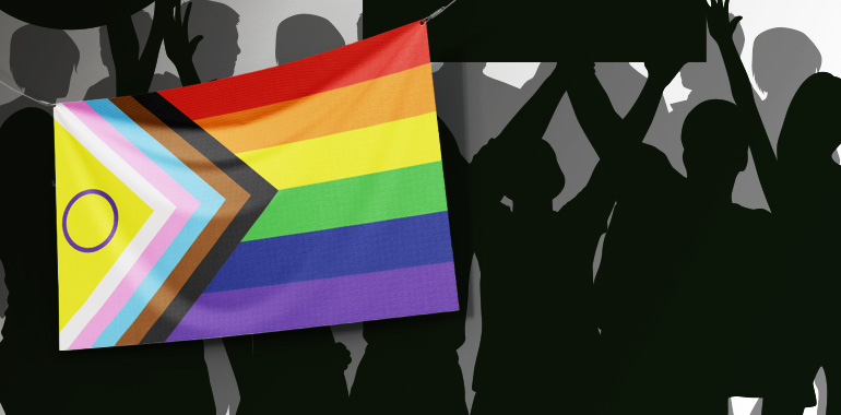 Bandera de la comunidad LGBTIQ+.