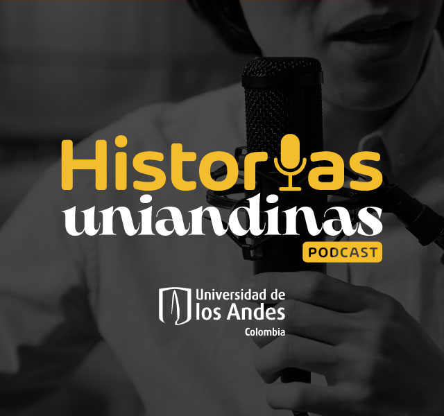 Logotipo del podcast Historias Uniandinas.