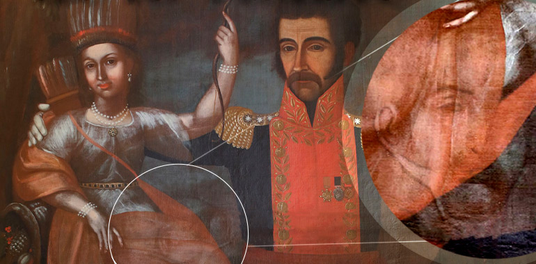 Imagen de la pintura de Bolivar Libertador 