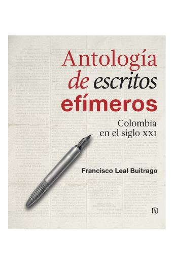Cubierta del libro Antología de escritos efímeros
