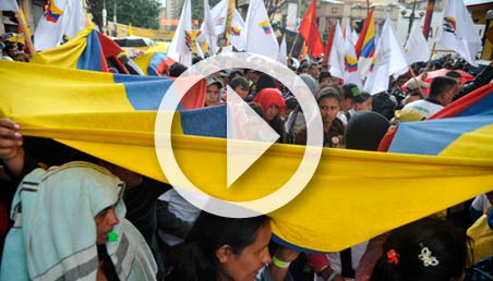 Foto de una marcha en Colombia