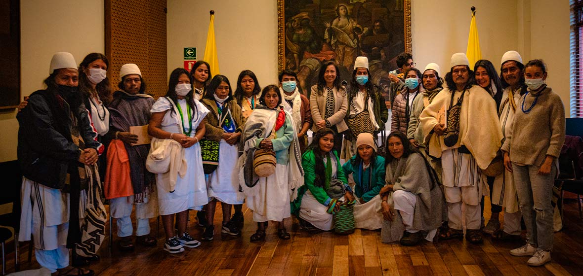 Líderes arhuacos en  Uniandes