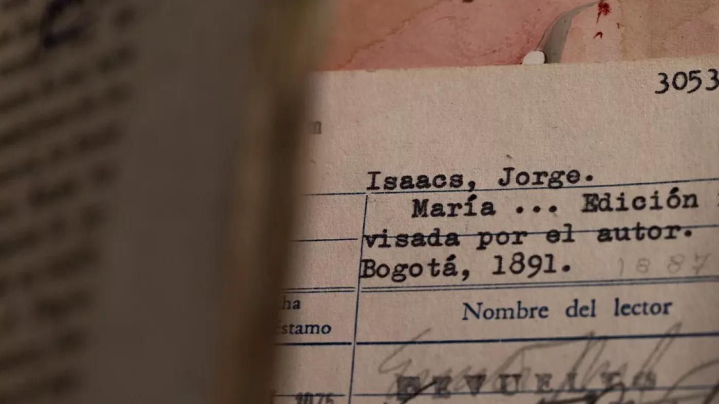 Ficha del libro revisado por Jorge Isaacs