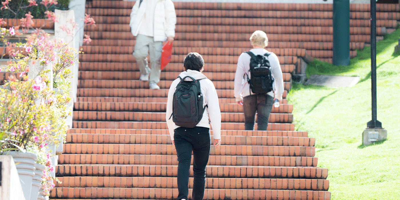 Escaleras campus universitario