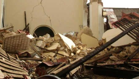 Imagen de desastres de un terremoto 